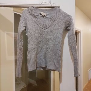 LOFT V-neck sweater with sparkles